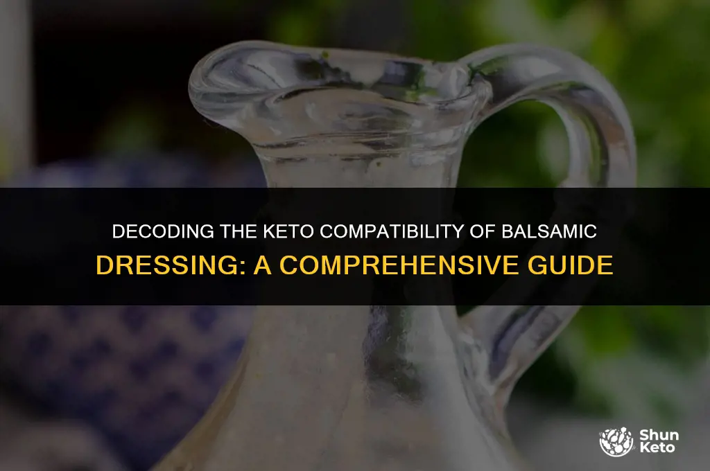 is balsamic dressing keto friendly
