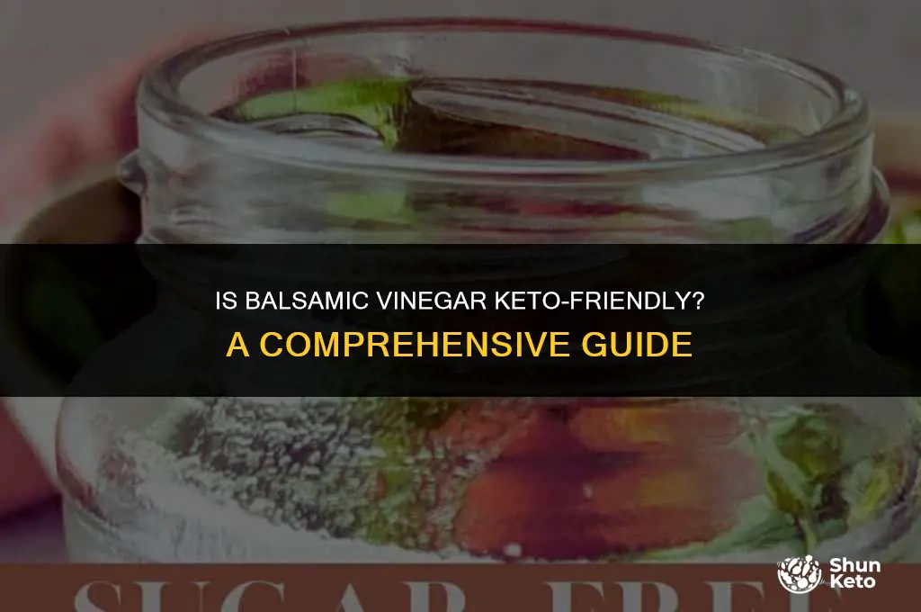 is balsamic veinager keto