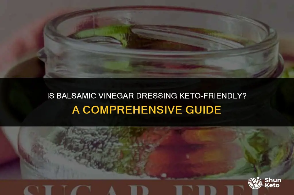 is balsamic vinegar dressing keto