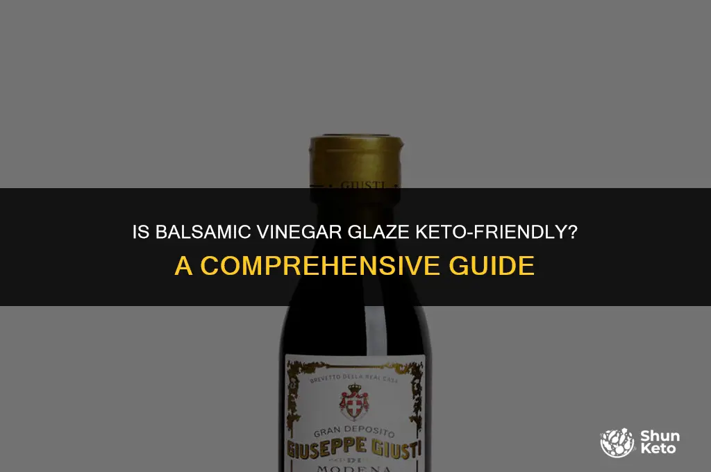 is balsamic vinegar glaze keto