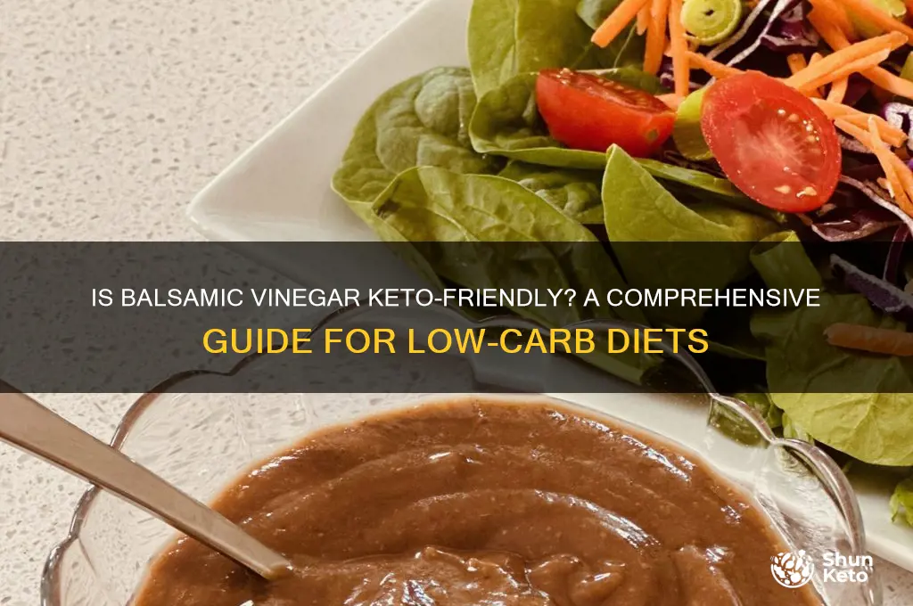 is balsamic vinegar keto