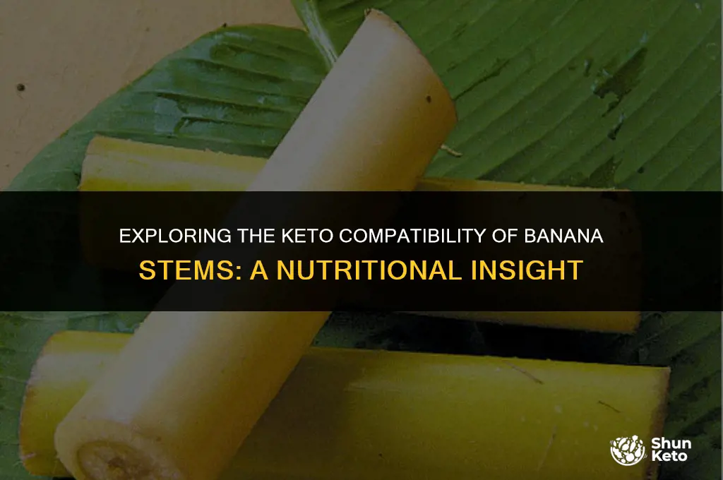 is banana stem keto friendly