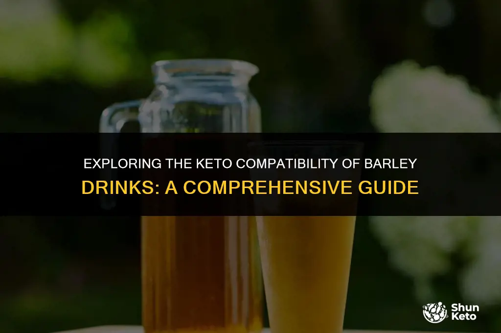 is barley drinks keto friendly