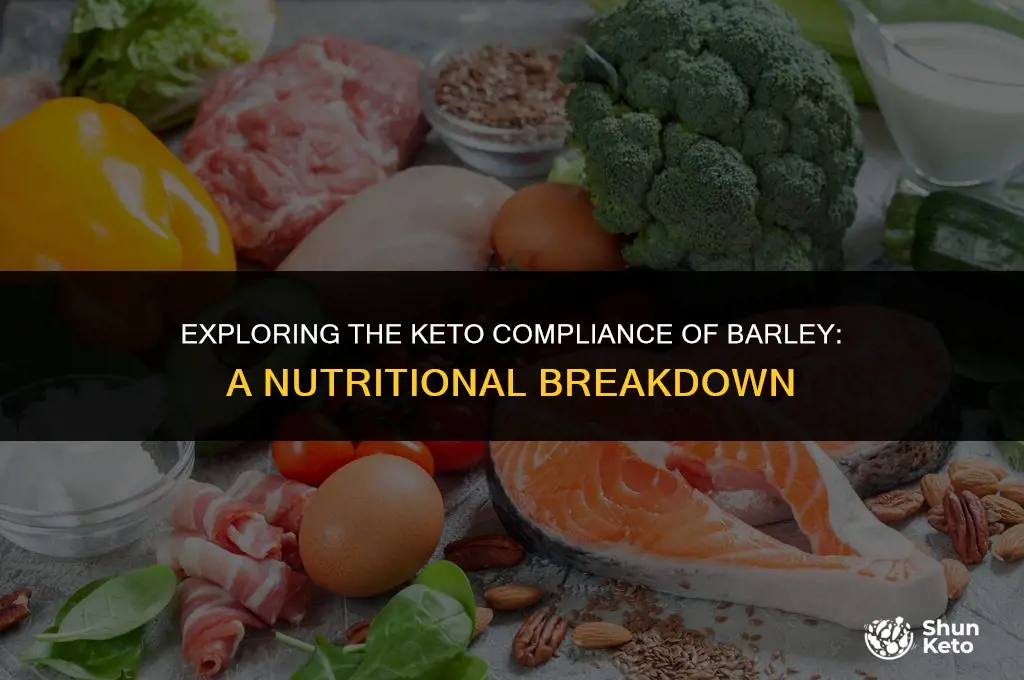 is barley keto compliant
