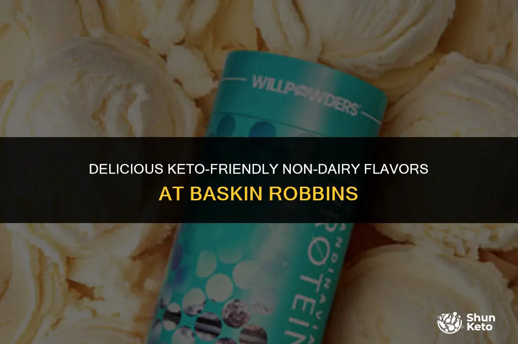 is baskin robbins non dairy flavors keto