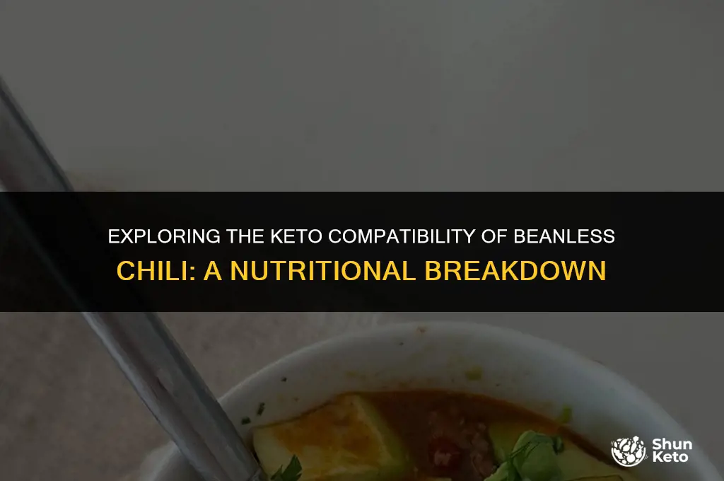 is beanless chili keto friendly