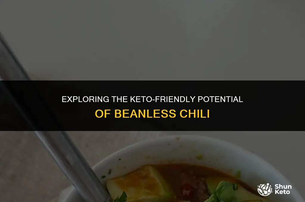 is beanless chili keto
