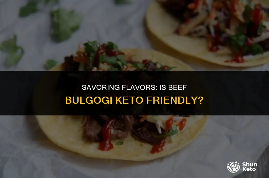 is beef bulgogi keto friendly