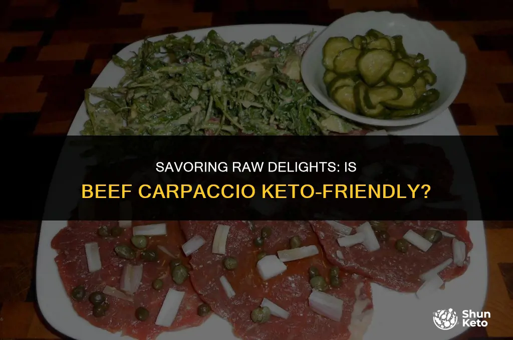 is beef carpaccio keto
