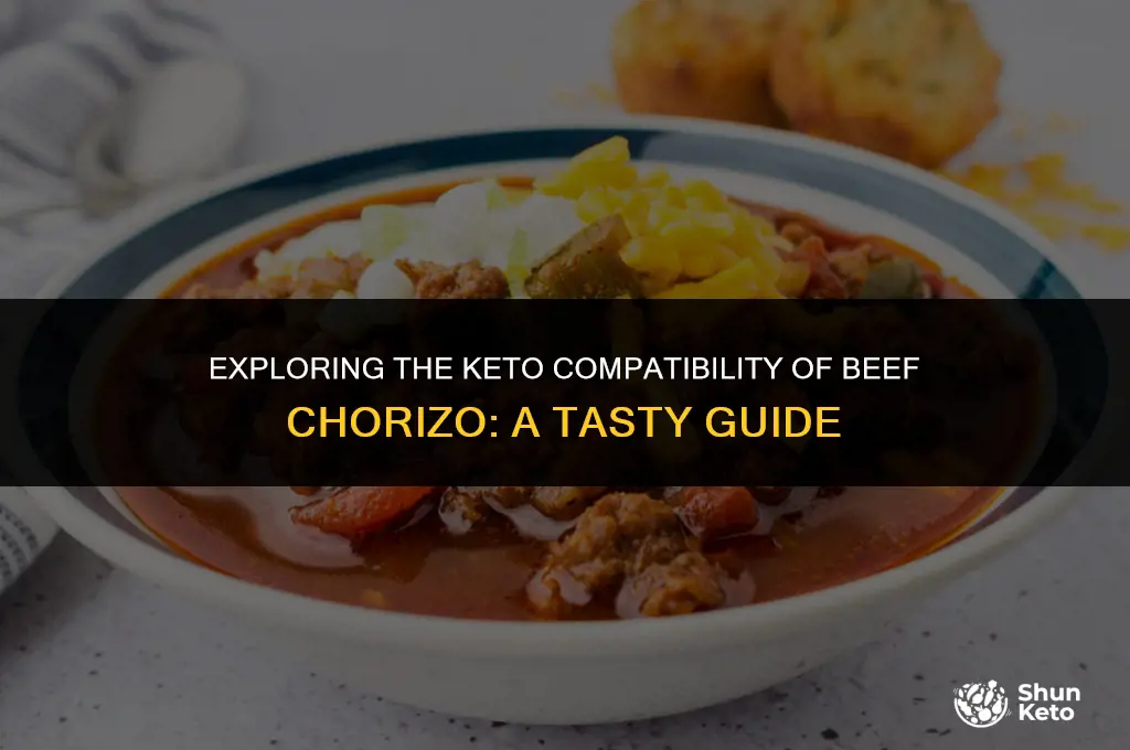 is beef chorizo keto friendly
