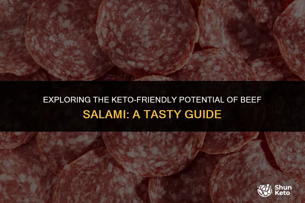 is beef salami keto