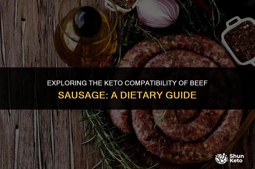 is beef sausage keto friendly