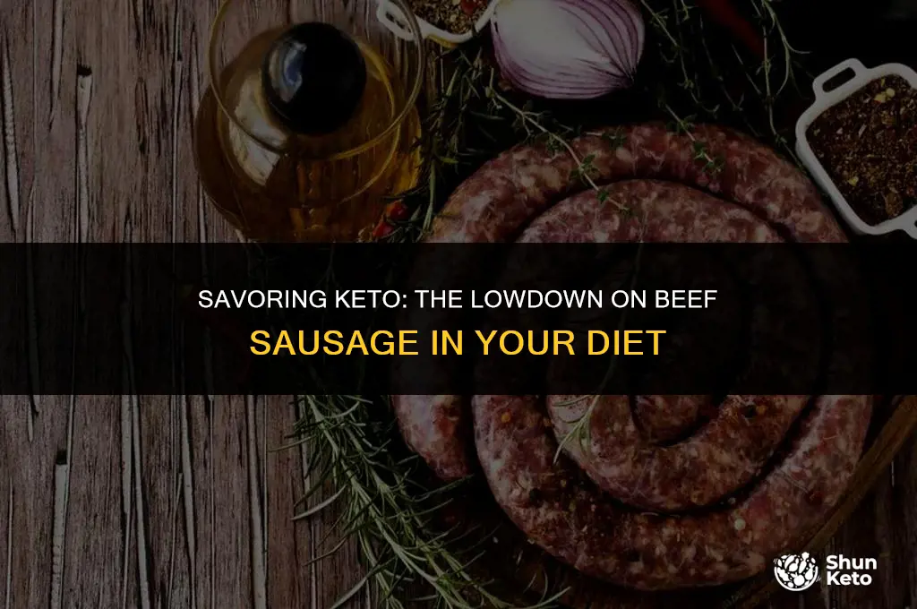 is beef sausage keto