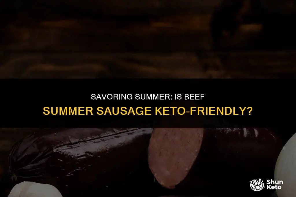 is beef summer sausage keto