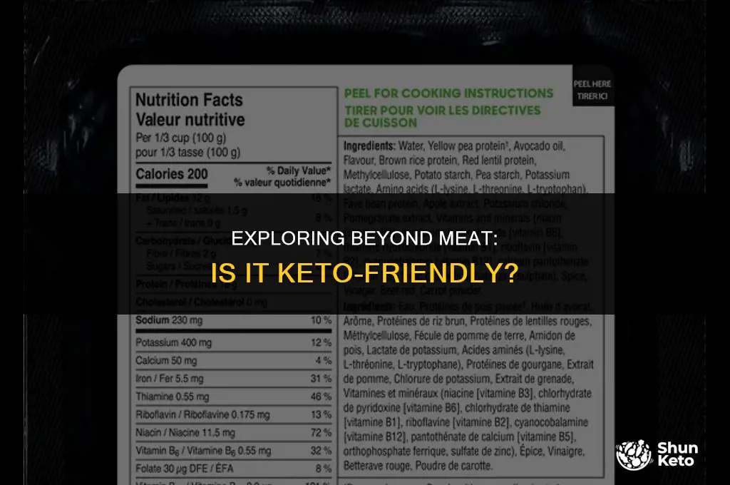 is beyond meat keto fruendly