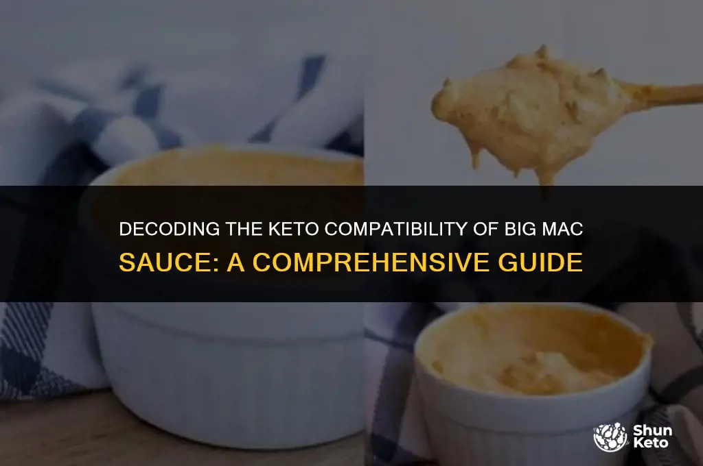 is big mac sauce keto friendly