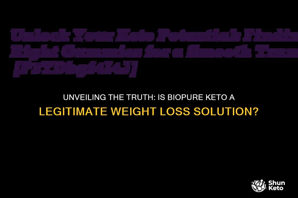 is biopure keto legit