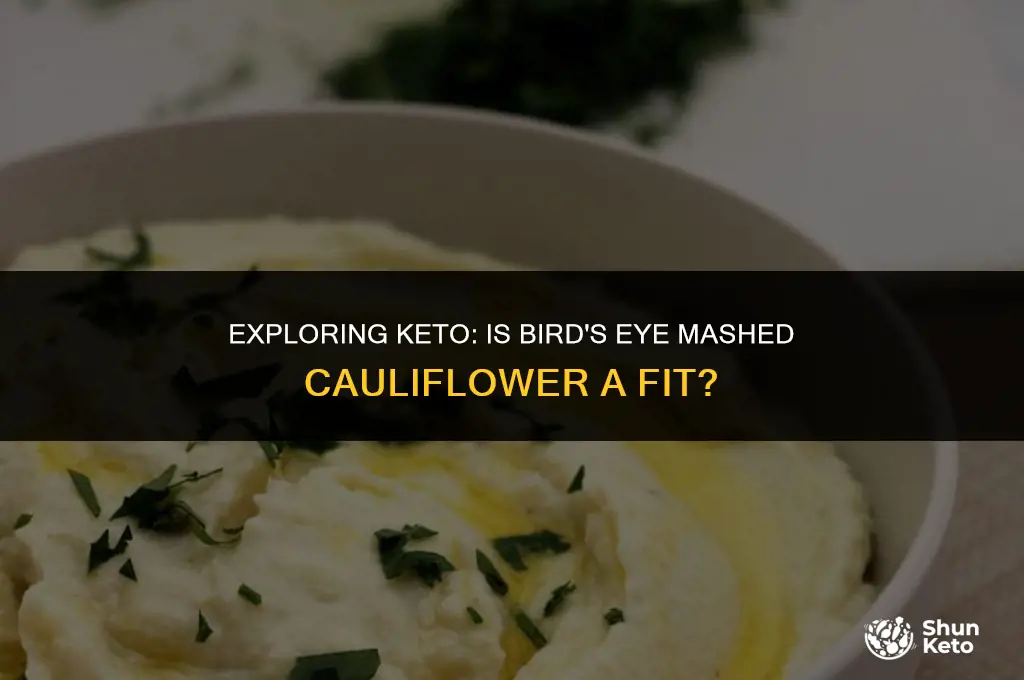 is birds eye mashed cauliflower keto friendly