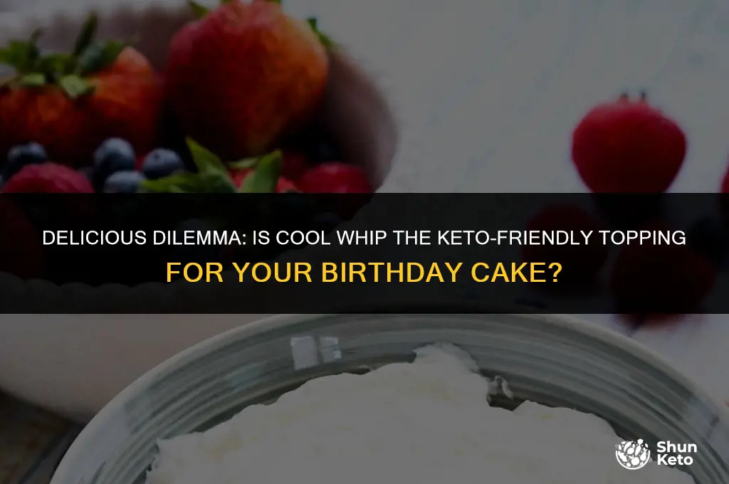 is birthday cake cool whip keto friendly