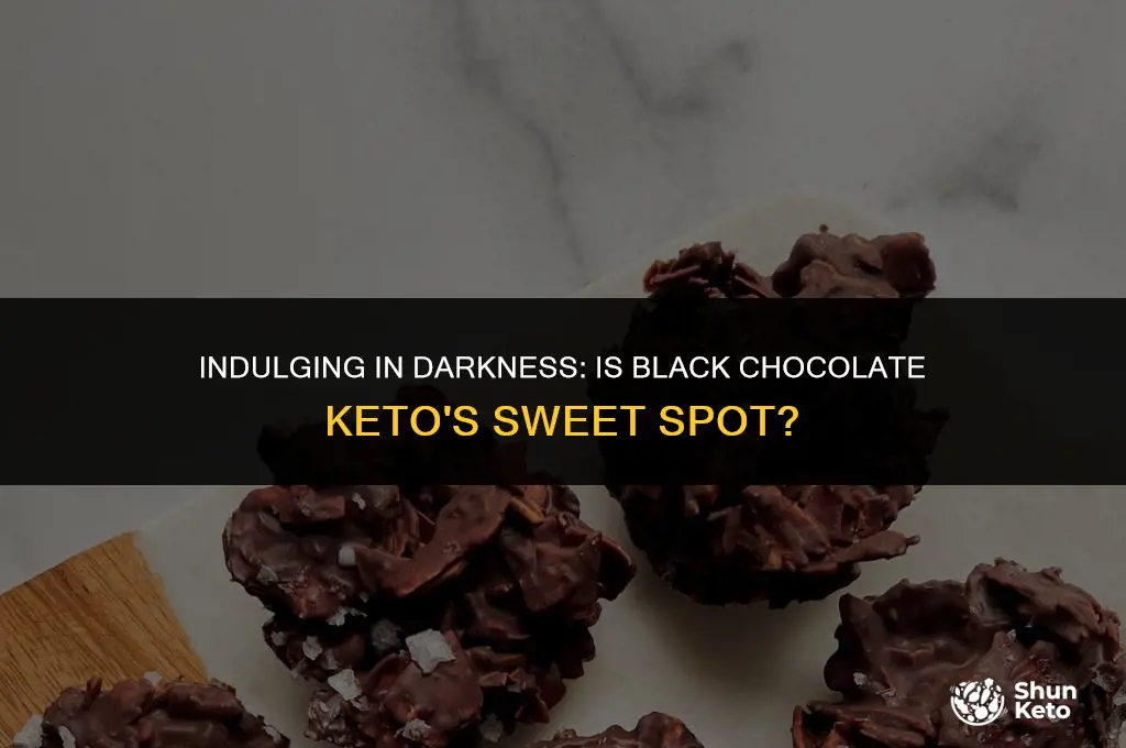 is black chocolate keto friendly