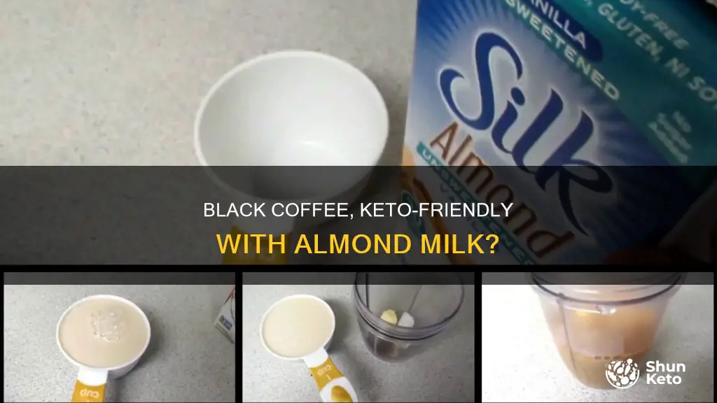 is black coffee with almond milk keto