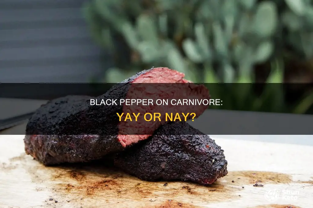 is black pepper ok for carnivore diet