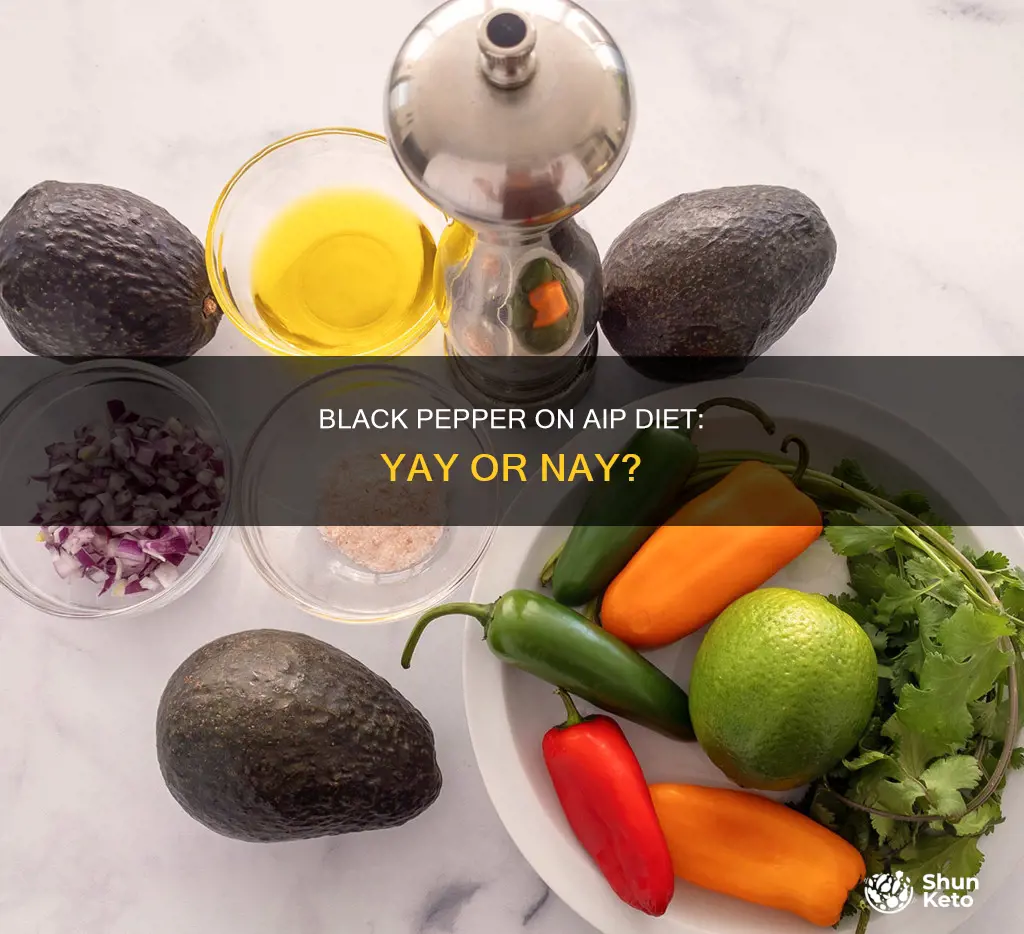 is black pepper ok on aip diet