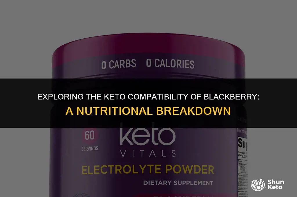 is blackerry keto friendly