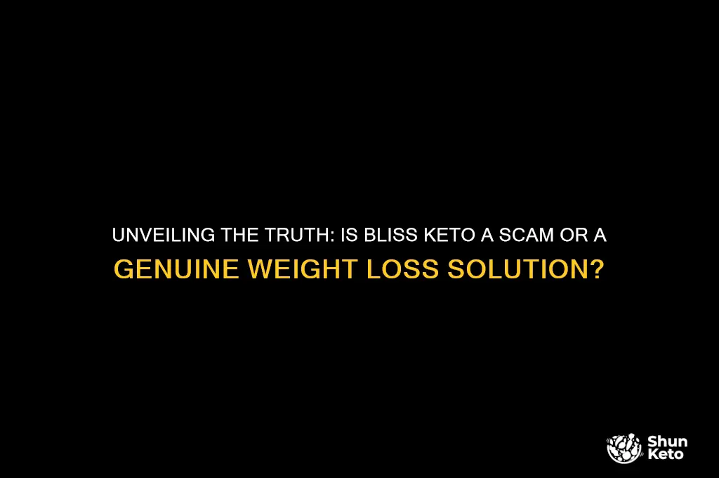 is bliss keto a scam