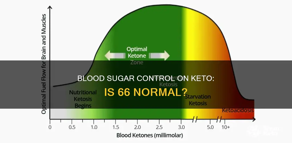 is blood sugar level of 66 normal on keto