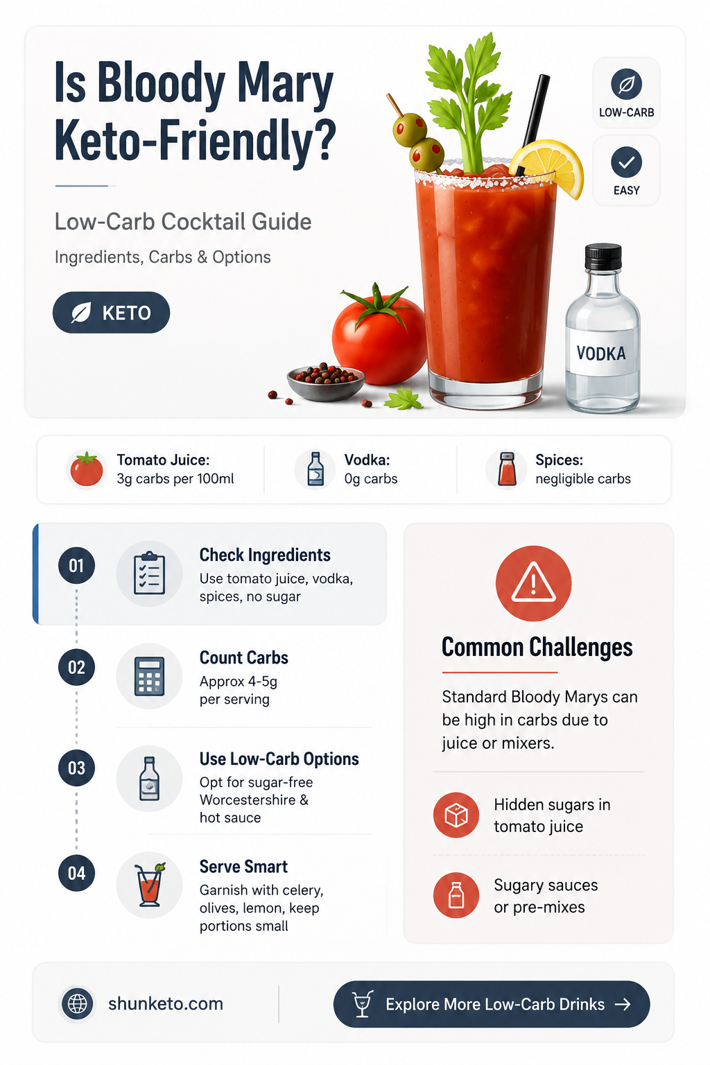 are bloody mary keto