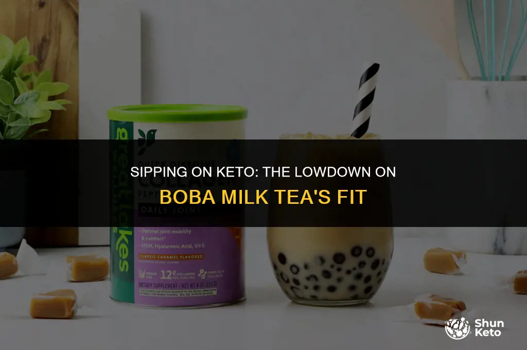 is boba milk tea keto