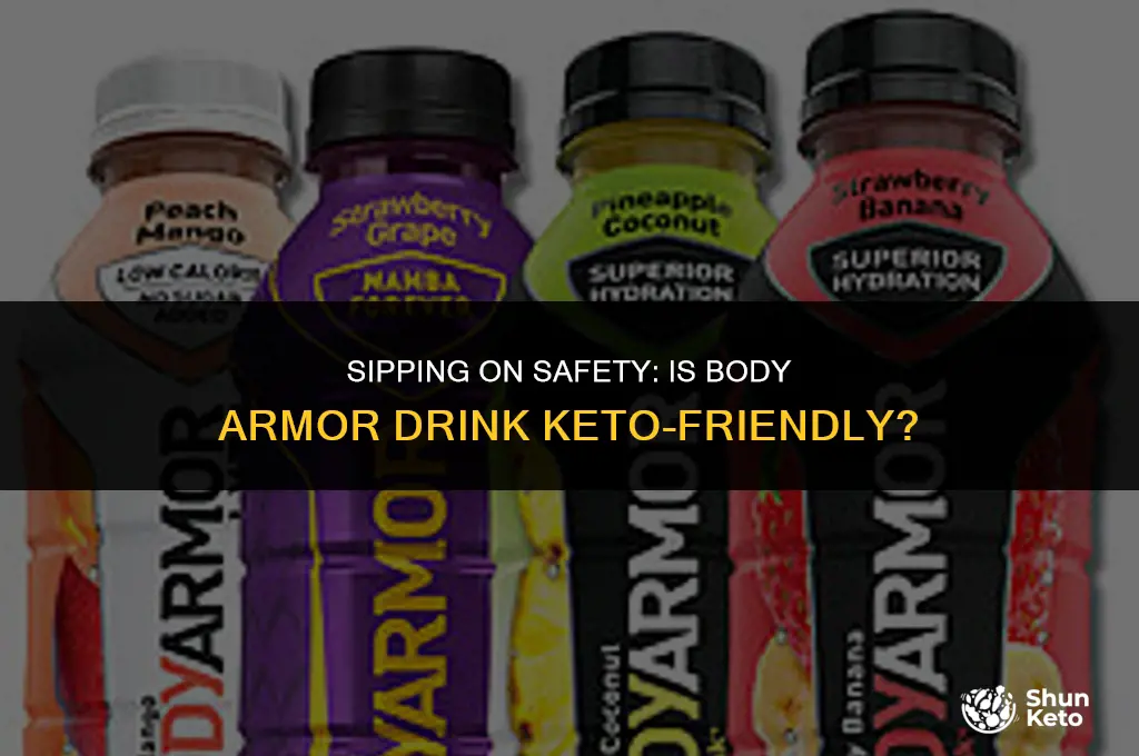 is body armor drink keto friendly