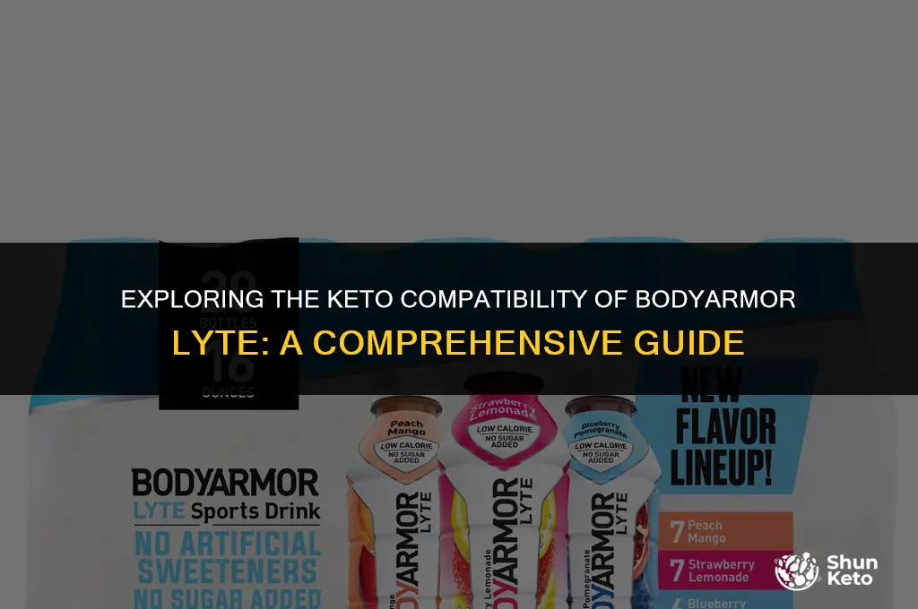 is bodyarmor lyte keto friendly