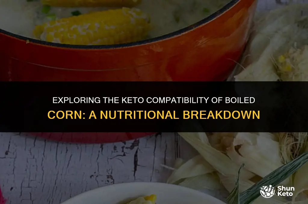 is boiled corn keto friendly