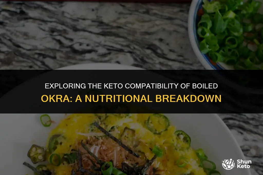 is boiled okra keto friendly