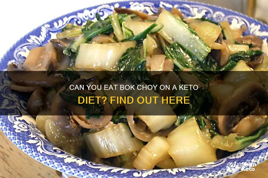 is bok choy allowed on keto diet