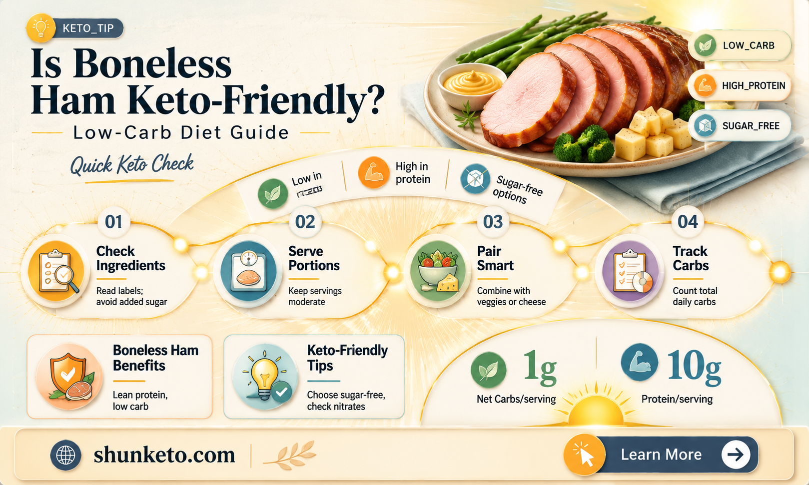are boneless hams keto