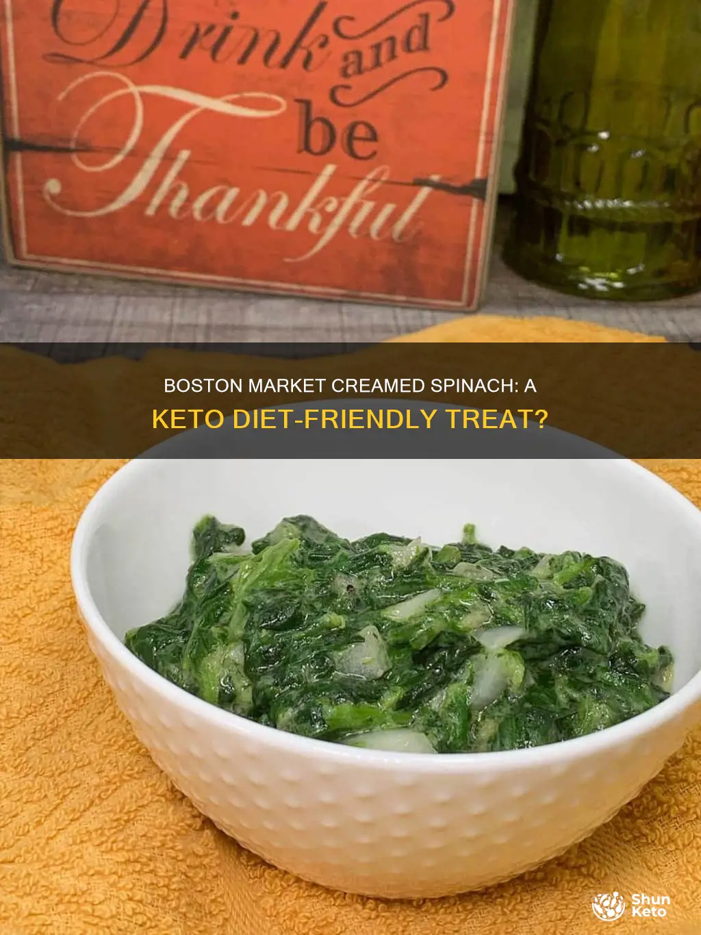 is boston market creamed spinach keto