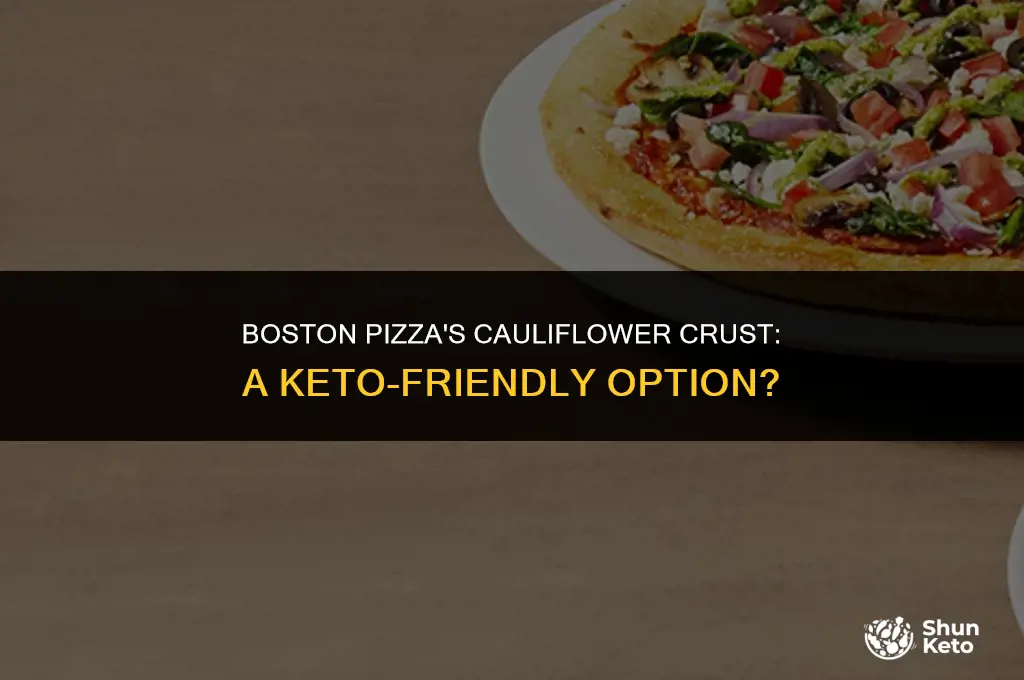 is boston pizza cauliflower crust keto friendly