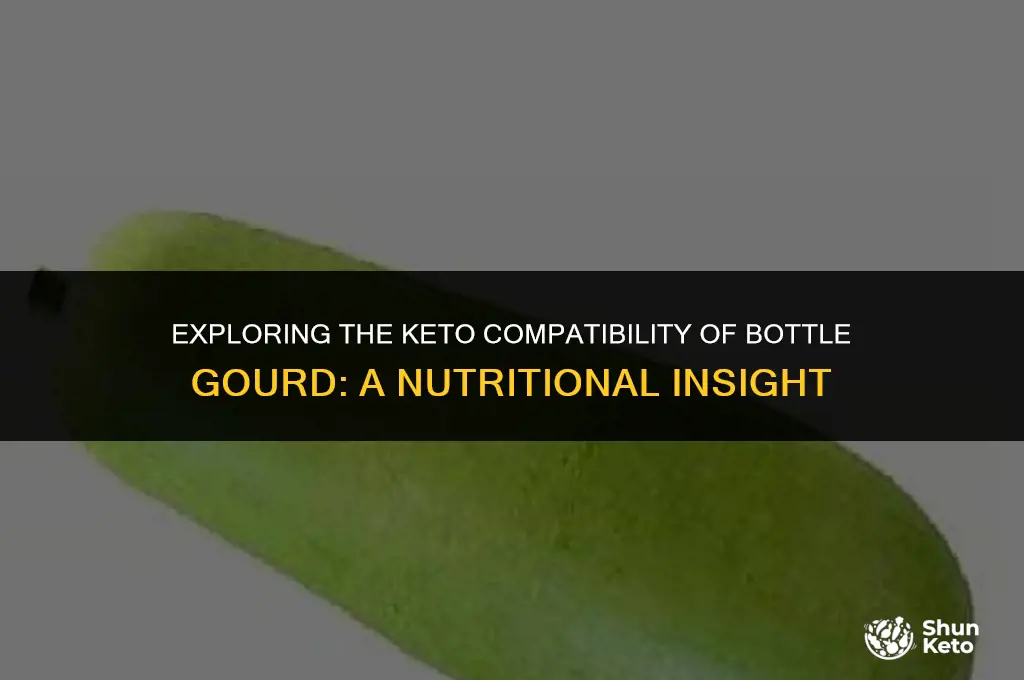 is bottle gourd keto friendly