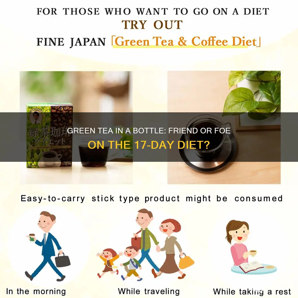 is bottled green tea ok on 17 day diet