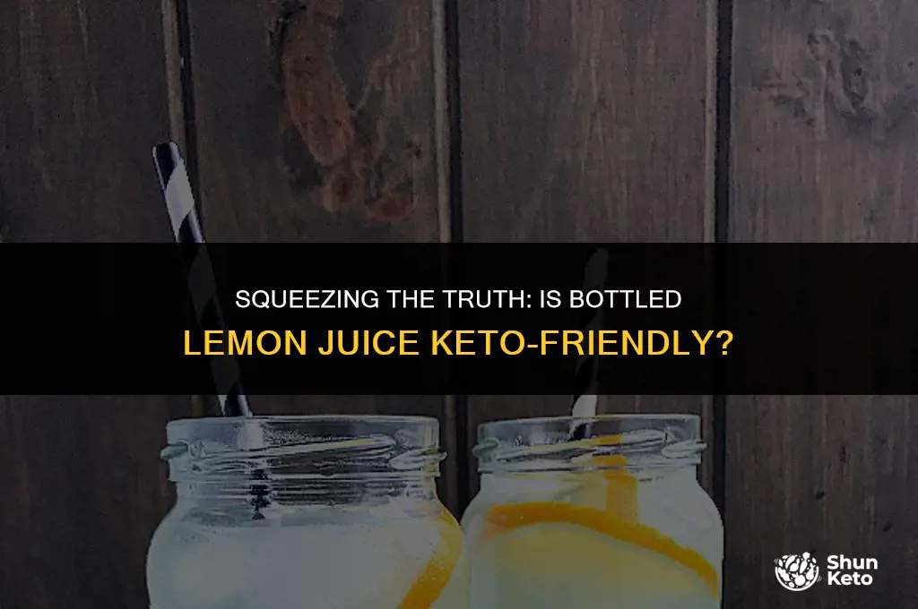 is bottled lemon juice keto