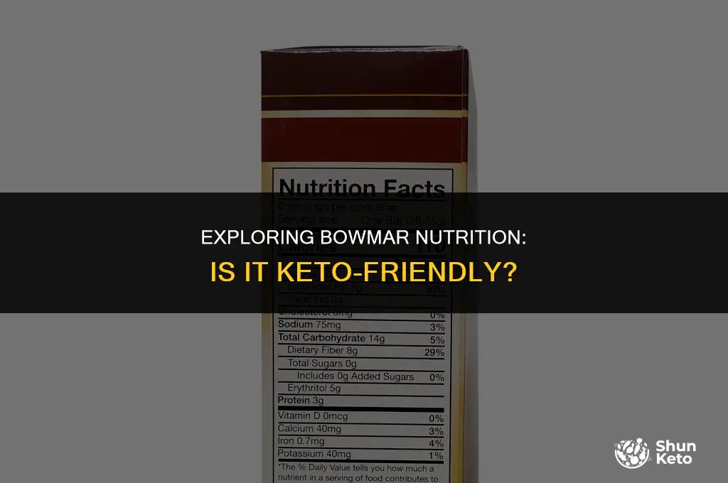 is bowmar nutrition keto friendly