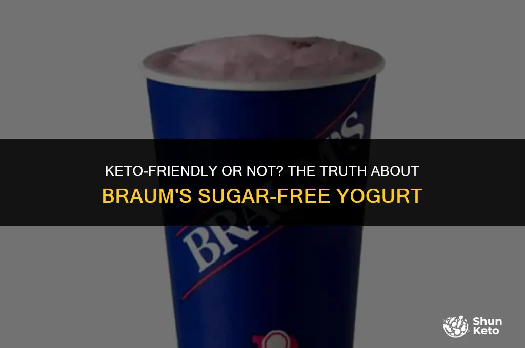 is braums sugar free yogurt keto friendly