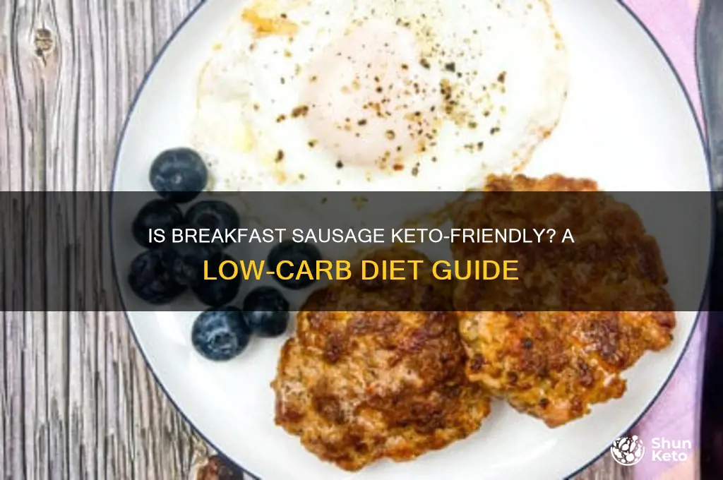 is breakfast saysage ok on keto diet