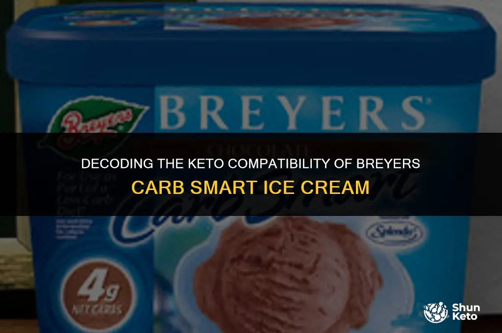 is breyers carb smart ice cream keto friendly