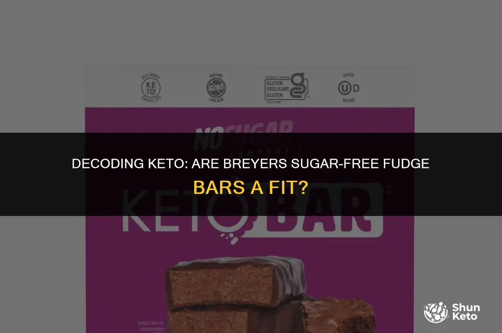 is breyers sugar free fudge bars keto friendly