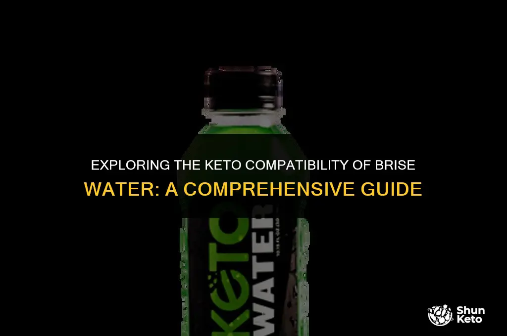 is brise water keto
