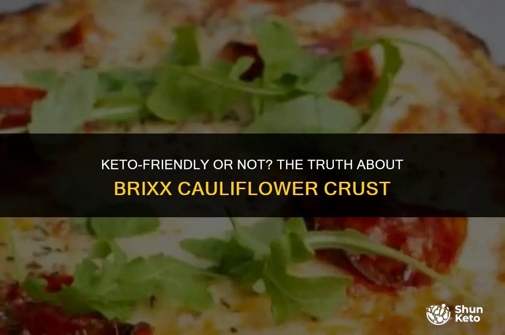 is brixx cauliflower crust keto